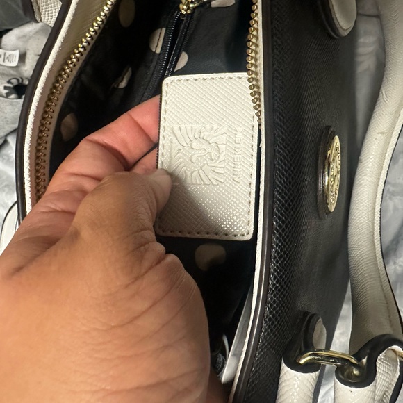Anne Klein black and white purse - Picture 3 of 4